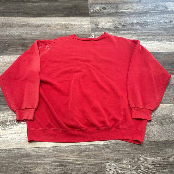 Vintage Cadre Athletic Ohio State Buckeyes OSU Red Mens XL Spellout Sweatshirt - Picture 3 of 7